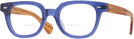Square Translucent Blue Kala 8mm Bifocal View #1