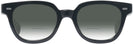 Square Black Kala 8mm w/ Gradient Bifocal Reading Sunglasses View #2
