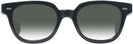Square Black Kala 8mm w/ Gradient Progressive No-Line Reading Sunglasses View #2