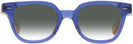 Square Translucent Blue Kala 8mm w/ Gradient Progressive No-Line Reading Sunglasses View #2