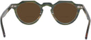 Round Green/yellow Kala Arty Bifocal Reading Sunglasses View #4