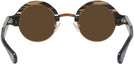 Round Brown Smoke With Orange Kala Omega Progressive No-Line Reading Sunglasses View #4