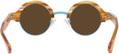 Round Sunset Tortoise With Blue Kala Omega Progressive No-Line Reading Sunglasses View #4
