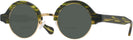 Round Amazon Green With Gold Kala Omega Bifocal Reading Sunglasses View #1