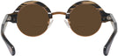 Round Brown Smoke With Orange Kala Omega Bifocal Reading Sunglasses View #4