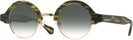 Round Amazon Green With Gold Kala Omega w/ Gradient Progressive No-Line Reading Sunglasses View #1