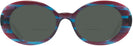 Oval Purple Blue Stripes Kala Sunflower Bifocal Reading Sunglasses View #2