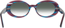 Oval Purple Blue Stripes Kala Sunflower w/ Gradient Bifocal Reading Sunglasses View #4