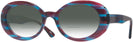 Oval Purple Blue Stripes Kala Sunflower w/ Gradient Bifocal Reading Sunglasses View #1