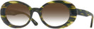 Oval Amazon Green Kala Sunflower w/ Gradient Progressive No-Line Reading Sunglasses View #1