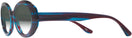 Oval Purple Blue Stripes Kala Sunflower w/ Gradient Progressive No-Line Reading Sunglasses View #3