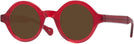 Round Red Kala Washer Progressive No Line Reading Sunglasses View #1