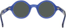 Round Transparent Blue Kala Washer Progressive No Line Reading Sunglasses View #4