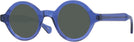 Round Transparent Blue Kala Washer Progressive No Line Reading Sunglasses View #1