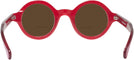 Round Red Kala Washer Bifocal Reading Sunglasses View #4