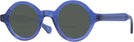 Round Transparent Blue Kala Washer Bifocal Reading Sunglasses View #1