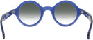 Round Transparent Blue Kala Washer w/ Gradient Bifocal Reading Sunglasses View #4