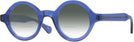 Round Transparent Blue Kala Washer w/ Gradient Bifocal Reading Sunglasses View #1