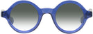 Round Transparent Blue Kala Washer w/ Gradient Progressive No-Line Reading Sunglasses View #2