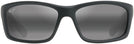 Rectangle Matte Black/grey Lens Maui Jim Kanaio Coast 766 View #2