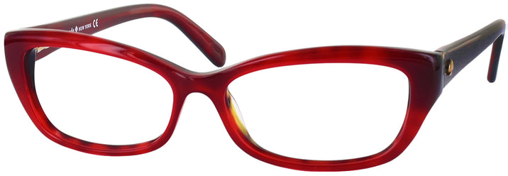 Cat Eye Red Havana Kate Spade Catalina Single Vision Full Frame View #1