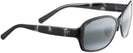 Rectangle Black &amp; Grey Tortoise/Grey Lens Maui JIm Koki Beach 433 View #1