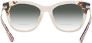 Cat Eye,Oversized Pattern Pink Kate Spade Alexane-S Bifocal Reading Sunglasses with Gradient View #4