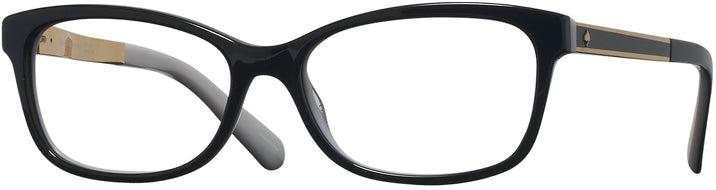 Rectangle Black/White Kate Spade Angelisa Single Vision Full Frame View #1