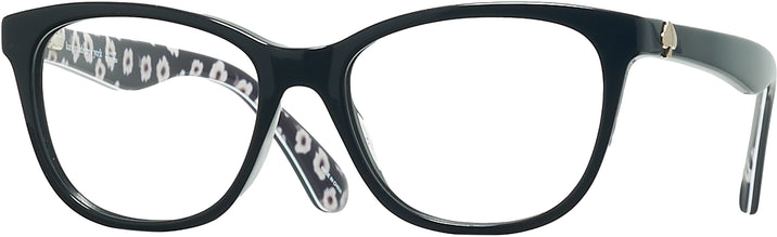 Square Pattern Black Kate Spade Atalina Single Vision Full Frame View #1