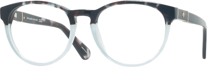 Round Blue Havana Kate Spade Charissa Computer Style Progressive View #1