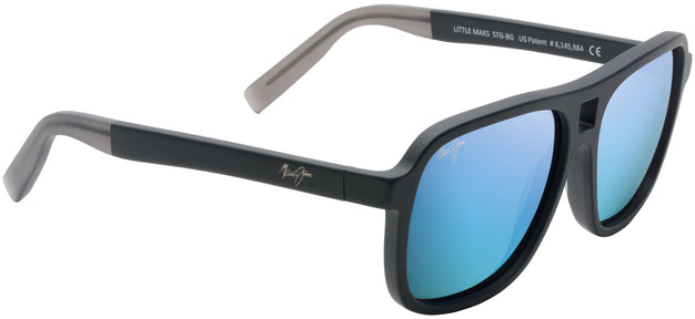  Matte Black/blue Hawaii Maui Jim Little Maks 771 View #1