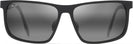 Rectangle Matte Black/Grey Lens Maui Jim Wana 846 View #2