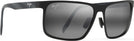 Rectangle Matte Black/Grey Lens Maui Jim Wana 846 View #1