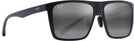 Rectangle Matte Black/Neutral Grey Maui Jim Honokalani 455 Bifocal Reading Sunglasses View #1