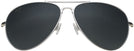 Aviator Silver W/ Grey Lens Maui Jim Mavericks 264 Bifocal Reading Sunglasses View #2
