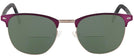 ClubMaster Matte Bordeaux Millicent Bryce 164 Bifocal Reading Sunglasses View #2