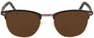 ClubMaster Matte Brown Millicent Bryce 164 Progressive No Line Reading Sunglasses View #2