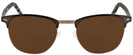 ClubMaster Matte Brown Millicent Bryce 164 Bifocal Reading Sunglasses View #2