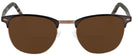 ClubMaster Matte Brown Millicent Bryce 164 Bifocal Reading Sunglasses View #2
