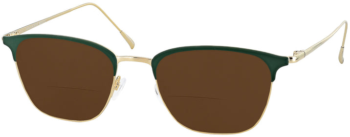 Square Malachite Green Millicent Bryce 165 Bifocal Reading Sunglasses View #1