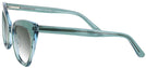 Cat Eye Crystal Green Millicent Bryce 166 Progressive No Line Reading Sunglasses with Gradient View #3