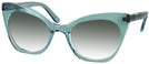 Cat Eye Crystal Green Millicent Bryce 166 Progressive No Line Reading Sunglasses with Gradient View #1