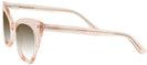 Cat Eye Crystal Peach Millicent Bryce 166 Progressive No Line Reading Sunglasses with Gradient View #3