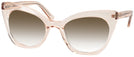 Cat Eye Crystal Peach Millicent Bryce 166 Progressive No Line Reading Sunglasses with Gradient View #1