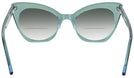 Cat Eye Crystal Green Millicent Bryce 166 Bifocal Reading Sunglasses with Gradient View #4