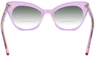 Cat Eye Crystal Lavender Millicent Bryce 166 Bifocal Reading Sunglasses with Gradient View #4