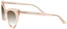Cat Eye Crystal Peach Millicent Bryce 166 Bifocal Reading Sunglasses with Gradient View #3