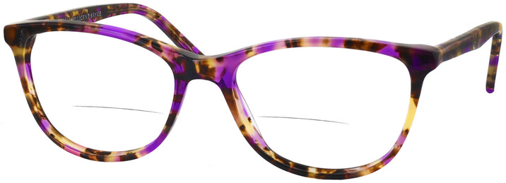 Square Purple Tortoise Millicent Bryce 149 Bifocal View #1