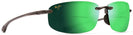 Rectangle SMOKE GREY/MAUI GREEN Maui Jim Ho&#39;okipa 407 Bifocal Reading Sunglasses View #1
