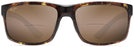Rectangle Olive Tortoise/hcl Bronze Maui Jim Pokowai Arch 439 Bifocal Reading Sunglasses View #2